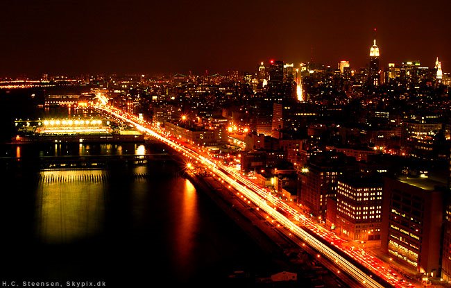 New York Skyline by night, Хобокен