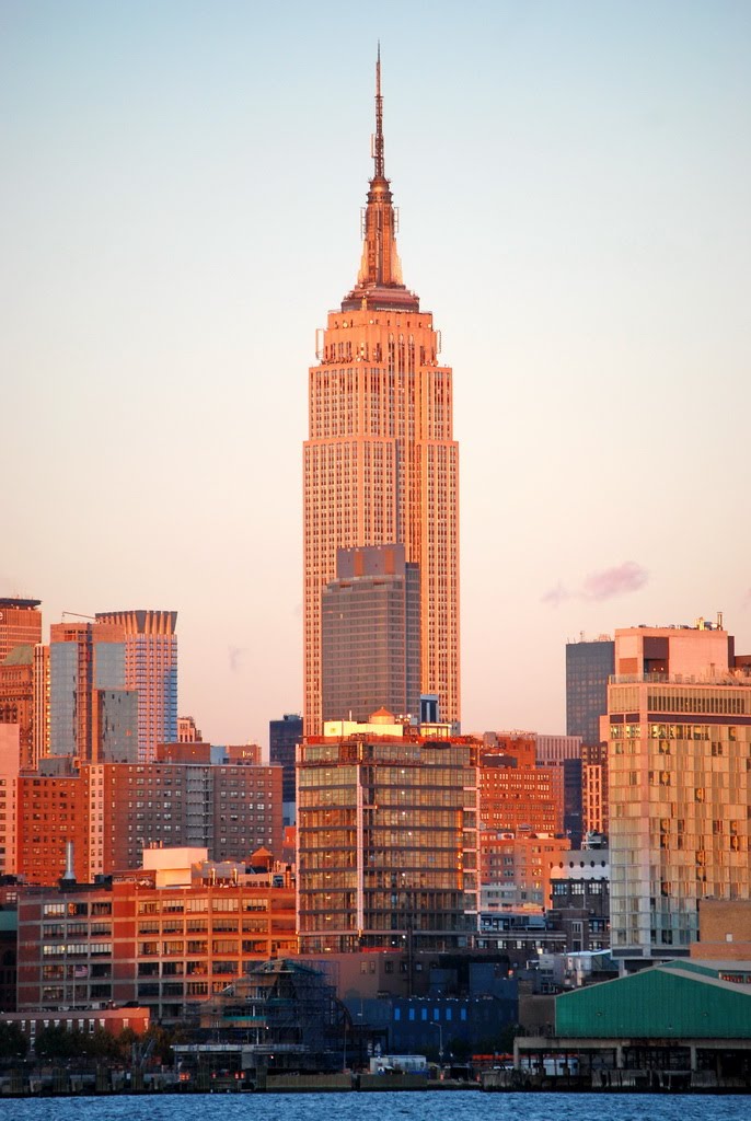 Empire State Building, view from Hoboken, Хобокен