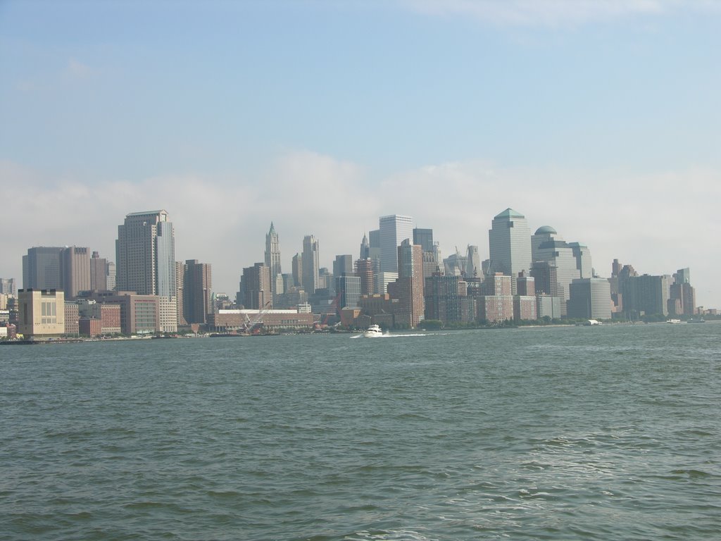N.Y.C. - Middle and down town skyline, Хобокен