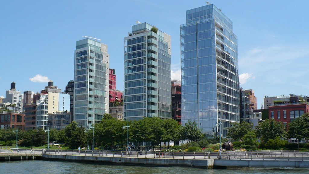 View from Hudson River Park, New York City, Хобокен