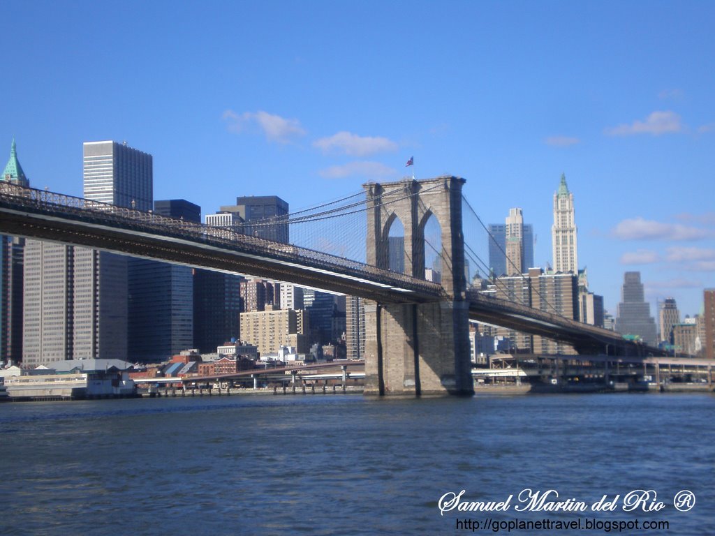 Brookling Bridge, New York, USA http://www.goplanettravel.blogspot.com/, Бруклин