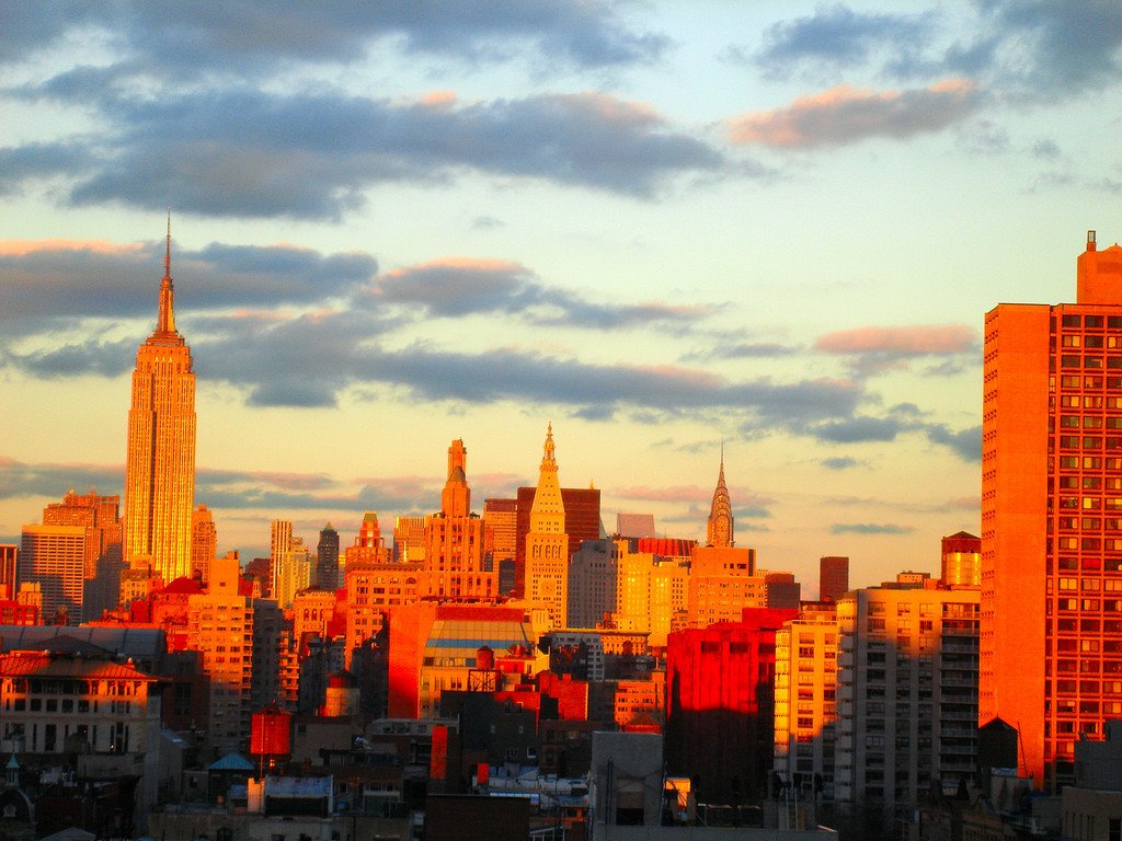 New York City Skyline Afternoon by Jeremiah Christopher, Бэйберри
