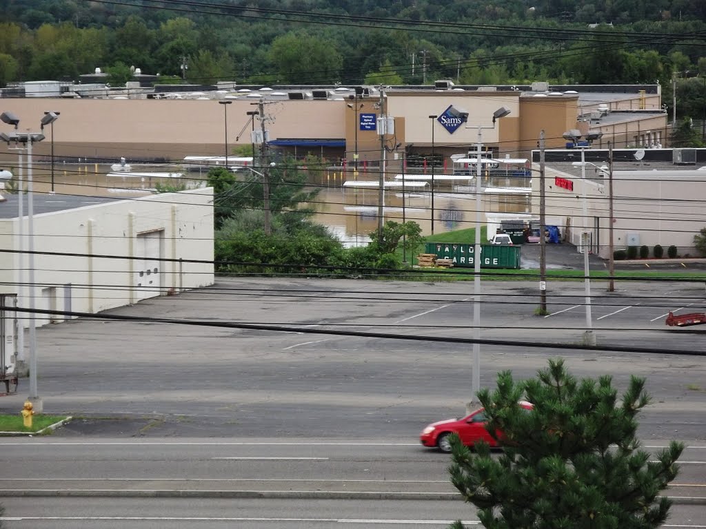 Town Square Mall & Vestal Parkway from the Weis store, Вестал