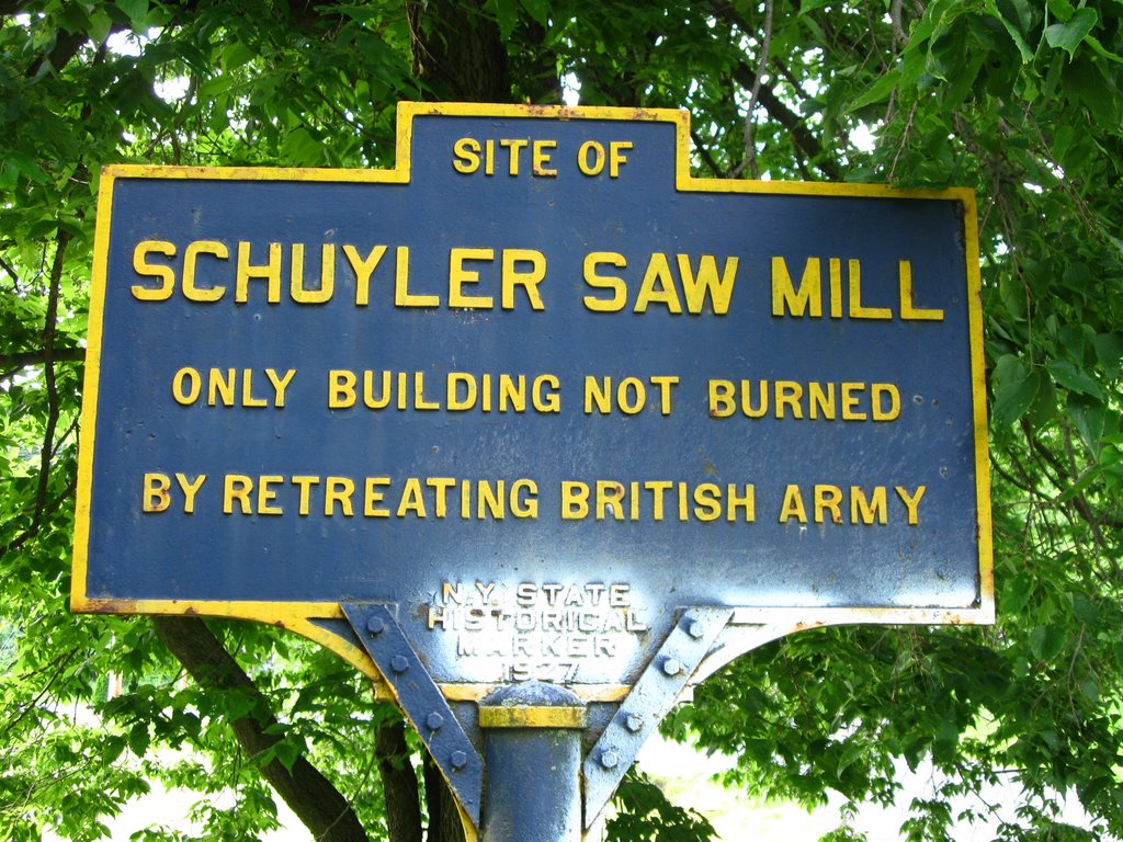 Revolutionary War Site - Battle of Saratoga - Gen. Schuylers saw mill, Гейтс