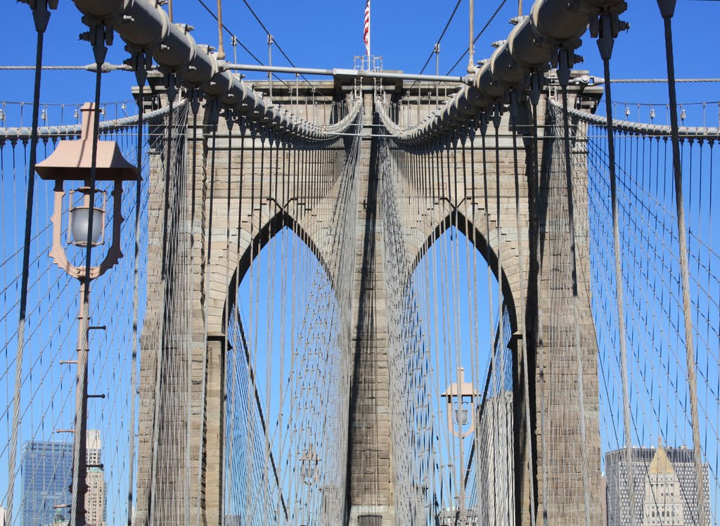 The Brooklyn Bridge - We build too many walls and not enough bridges (Isaac Newton), Депев