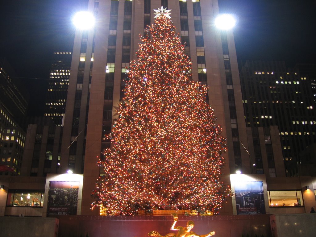 Christmas Tree at Rockefeller Center [007657], Манхаттан