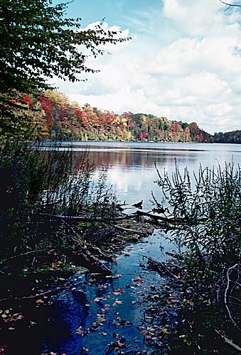 Green Lakes State Park in fall, Миноа
