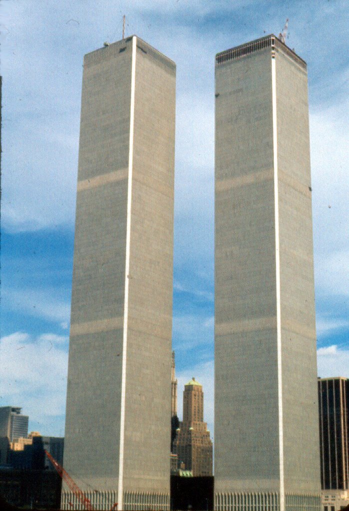 Agosto1973. Torres Gemelas sin inaugurar., Нью-Йорк-Миллс