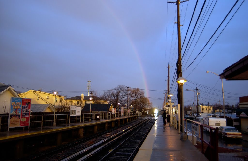 Rainbow from Oceanside LIRR Station, Оушннсайд