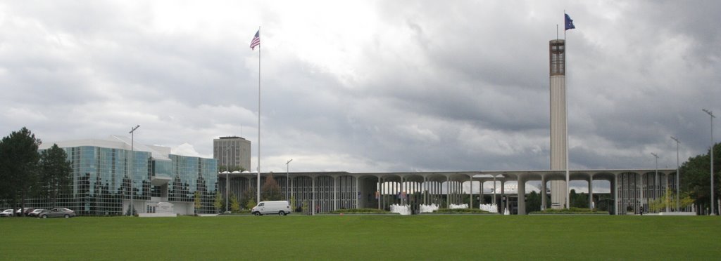 UAlbany Skyline from Collins Circle, Росслевилл