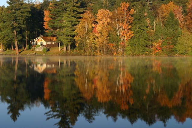 Saranac Lake , Fall, Саранак-Лейк