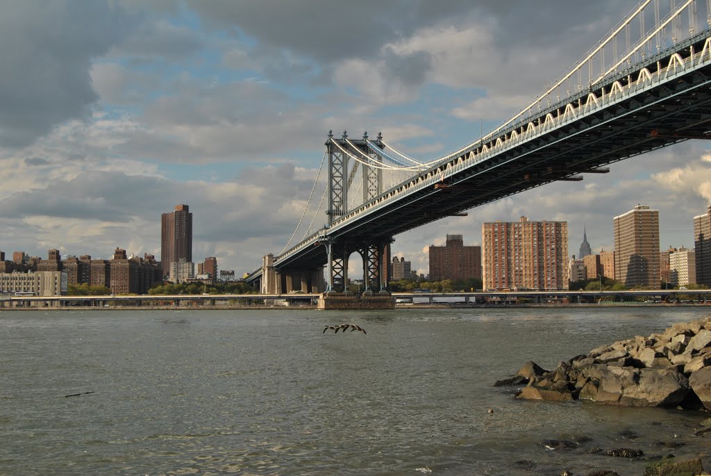 View of New York from Manhattan Bridge - New York (NYC) - USA, Стейтен-Айленд