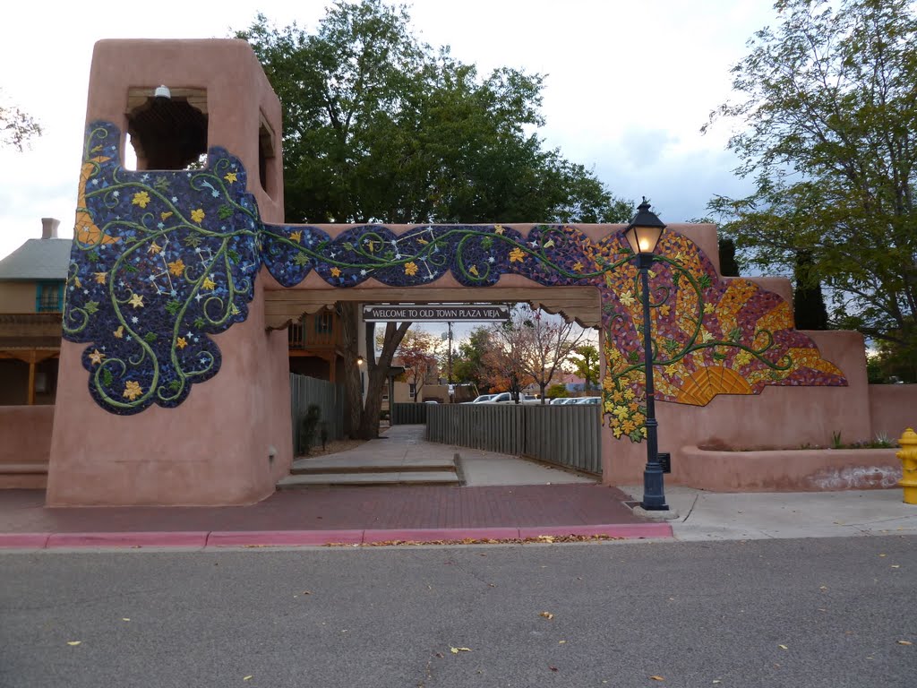 Albuquerque, NM: Plaza Vieja/Old Town East Entrance, Альбукерк