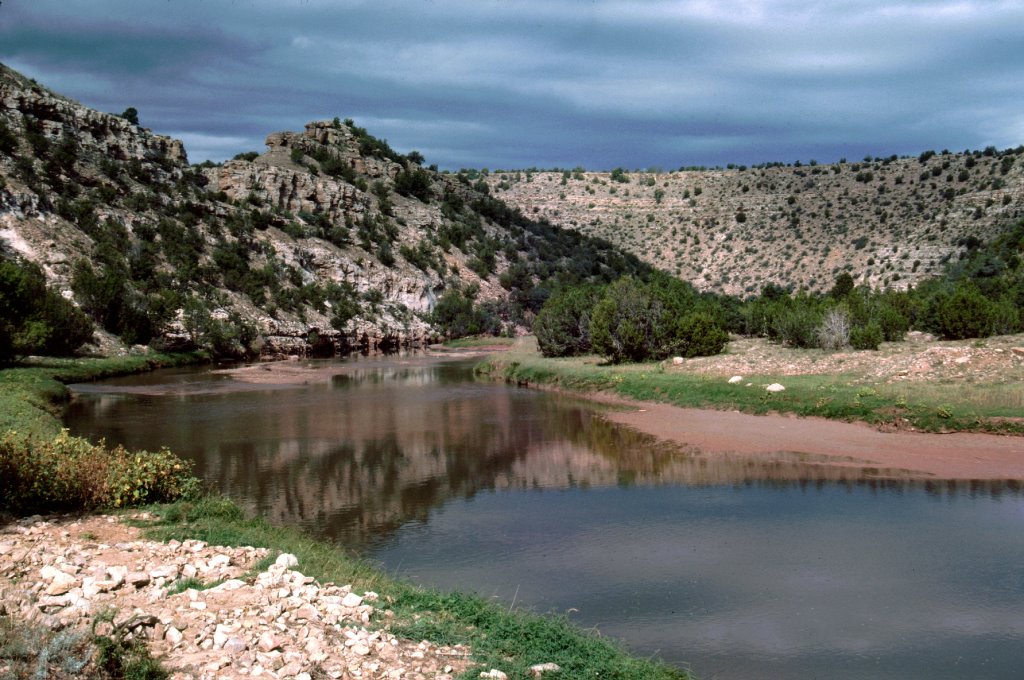Pecos River near El Cerrito, New Mexico, Берналилло