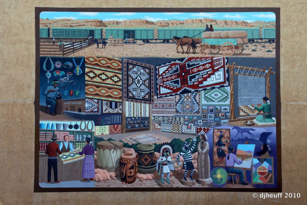 Wall painting in Gallup, New Mexico, Гэллап