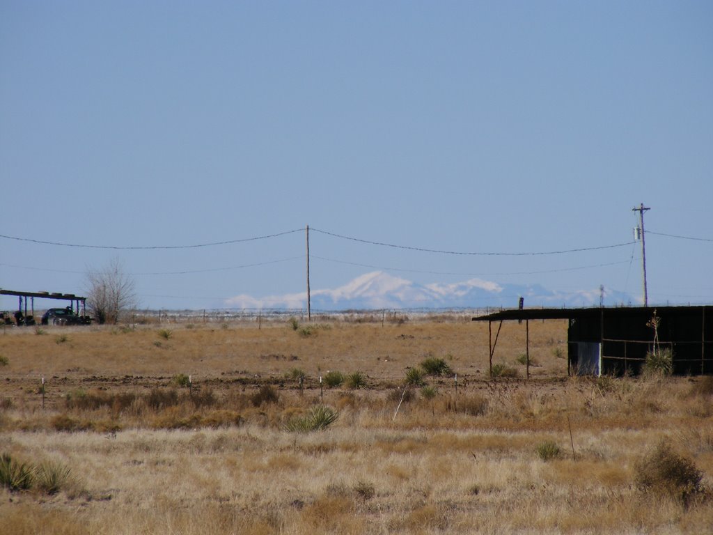 Sierra Blanca "Ski Apache" as seen from Hagerman, New Mexico, Декстер