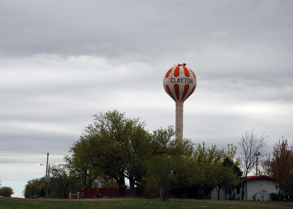 Clayton, New Mexico water tower, Клейтон