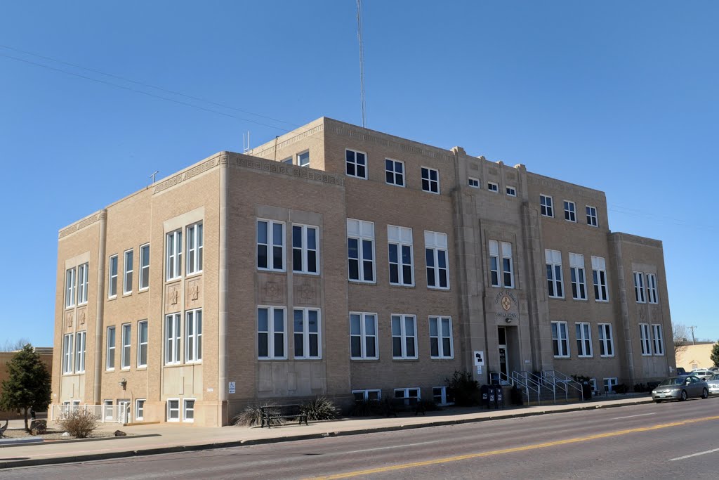 Curry Co. Courthouse (1936) Clovis NM 3-2014, Кловис