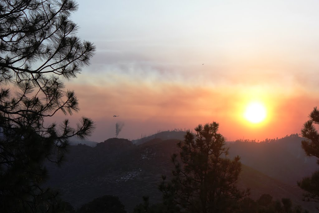Las Conchas Fire Sunset, Лос-Аламос