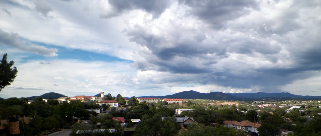 View of WNMU from Boston Hill with mountain range behind., Силвер-Сити