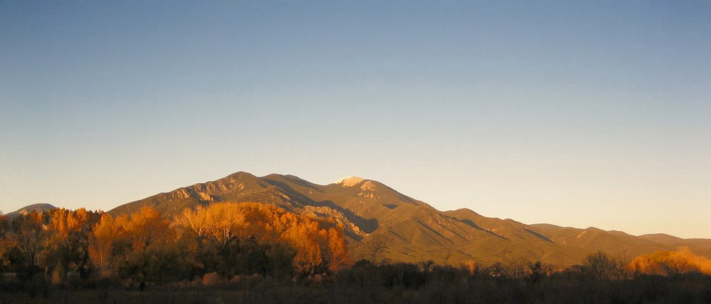 Rockies at sunset, Taos, New Mexico, 2006, Таос