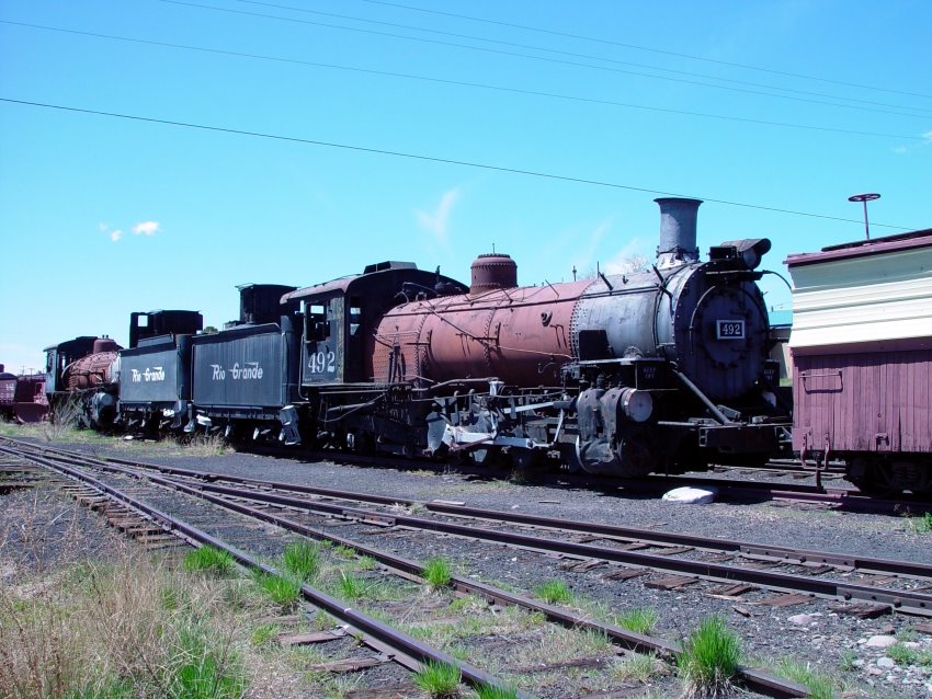 Cumbres and Toltec Scenic Railroad locomotives awaiting repair 3-5-2006, Чама