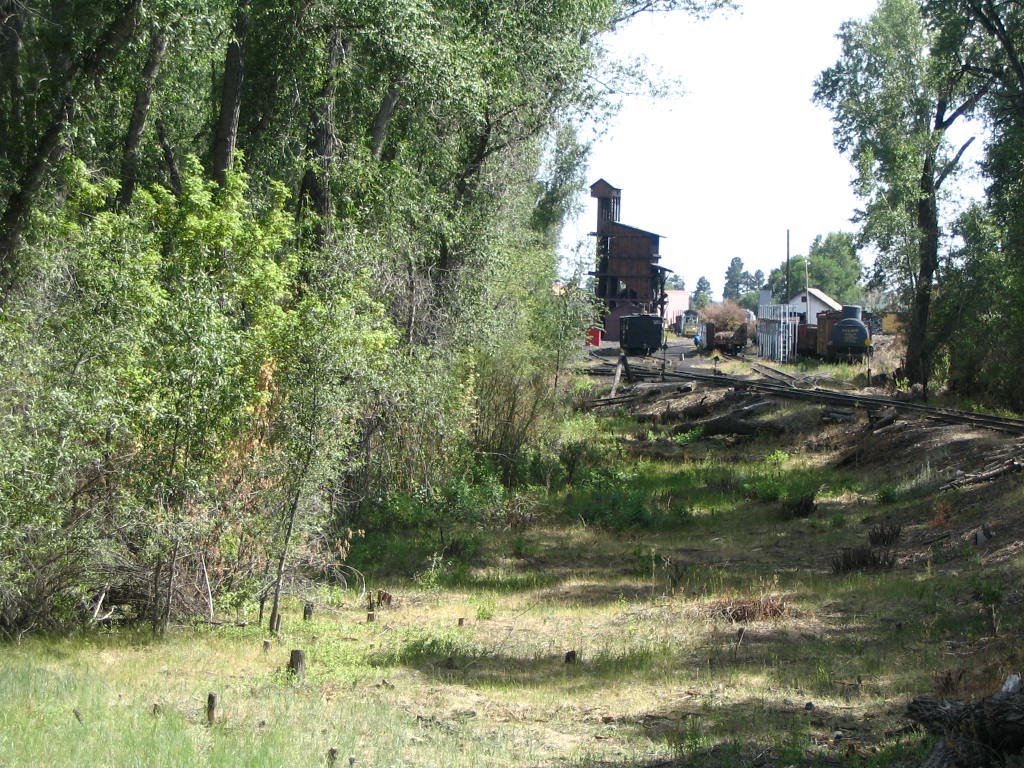 Arriving at Chama on Cumbres and Toltec RR, Чама