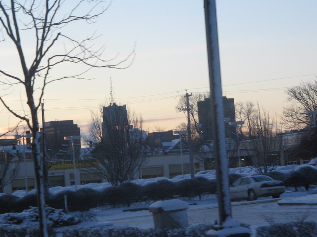 Winter Sunrise Over Akron, Акрон