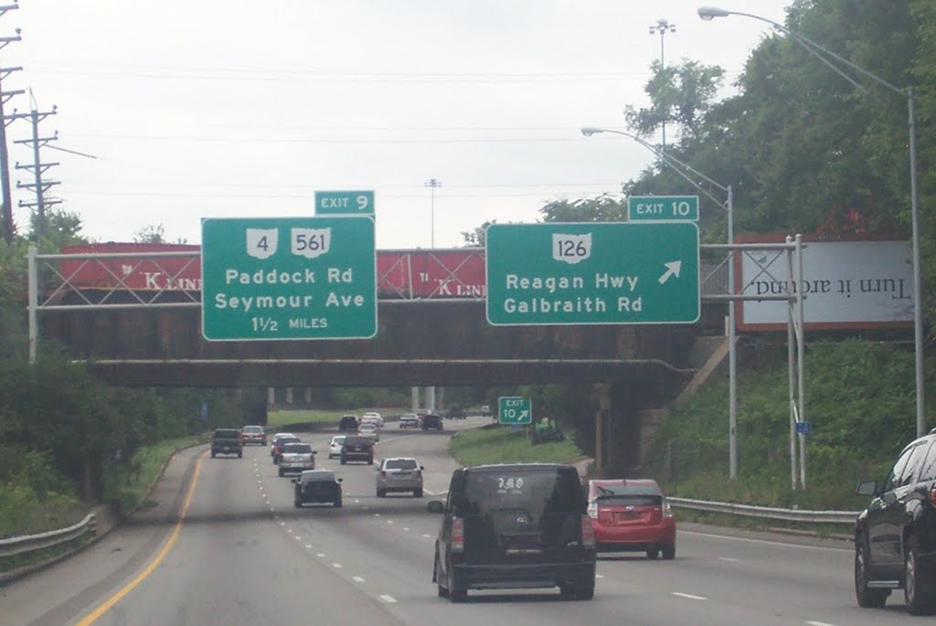 Exit 10 to OH-126 (Ronald Reagan Hwy) & Galbraith Rd on I-75 Southbound 08/14/2011, Арлингтон-Хейгтс