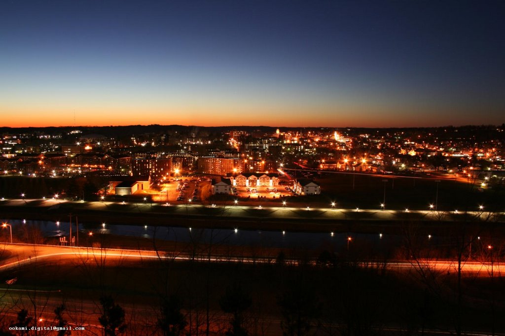 Athens Ohio 45701 as seen from "bong hill.", Атенс