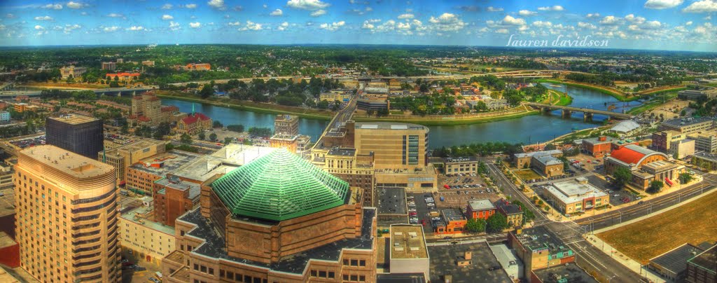 Aerial Pano of Dayton, Ohio, Блеклик-Эстатс