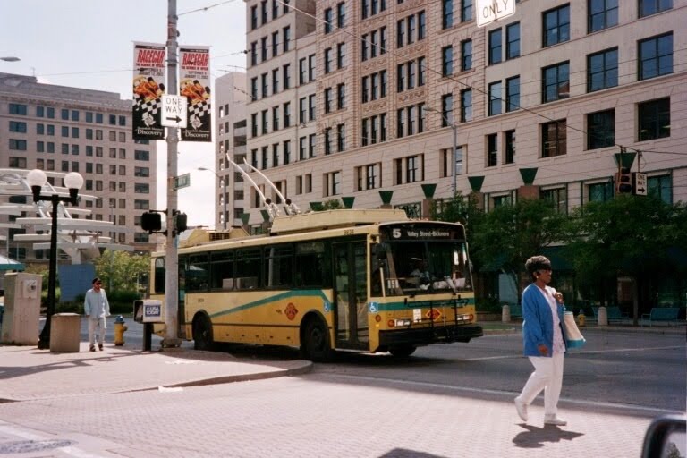 trolleybus in Dayton, Ohio, Дэйтон