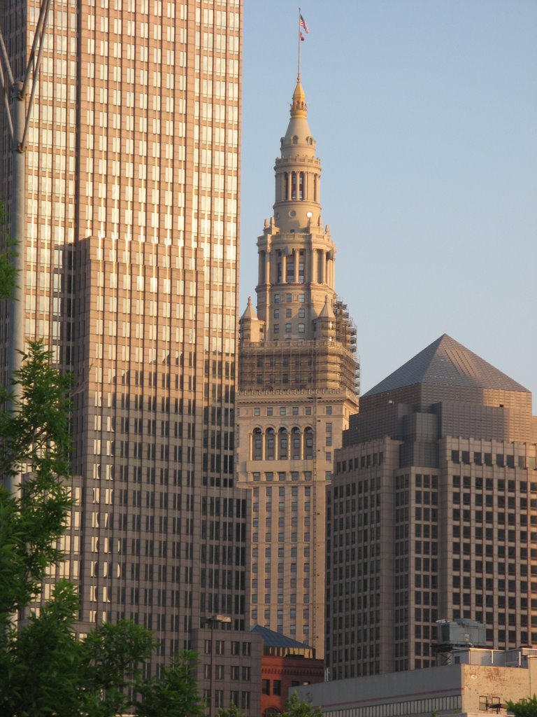 skyscrapers, Cleveland, Ohio, Кливленд