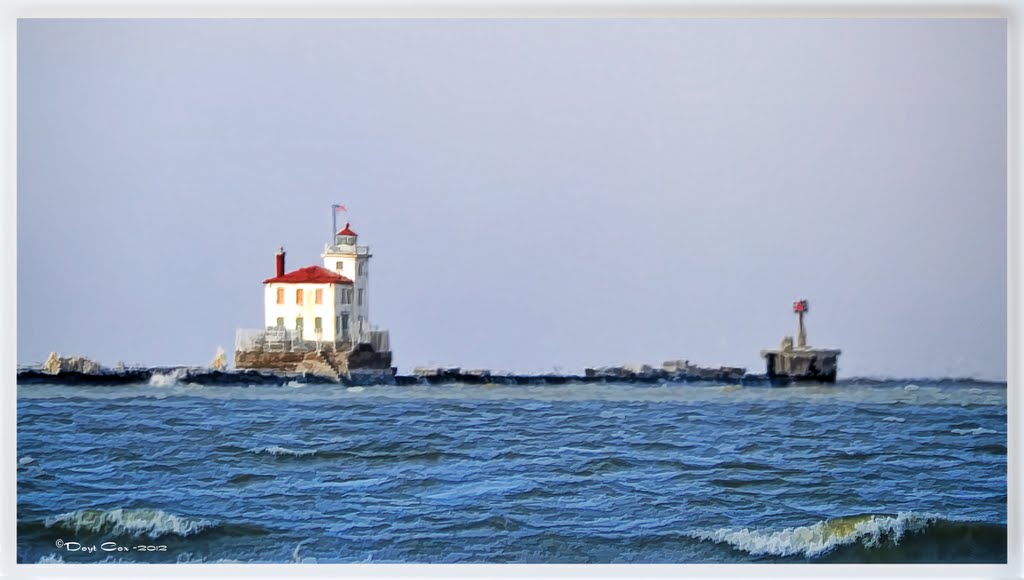 Lighthouse at the mouth of the Grand River, Ментор