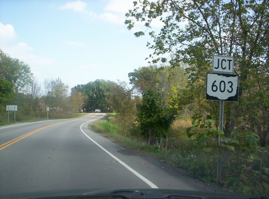 Ohio 430 eastern terminus at Ohio 603, Миффлин