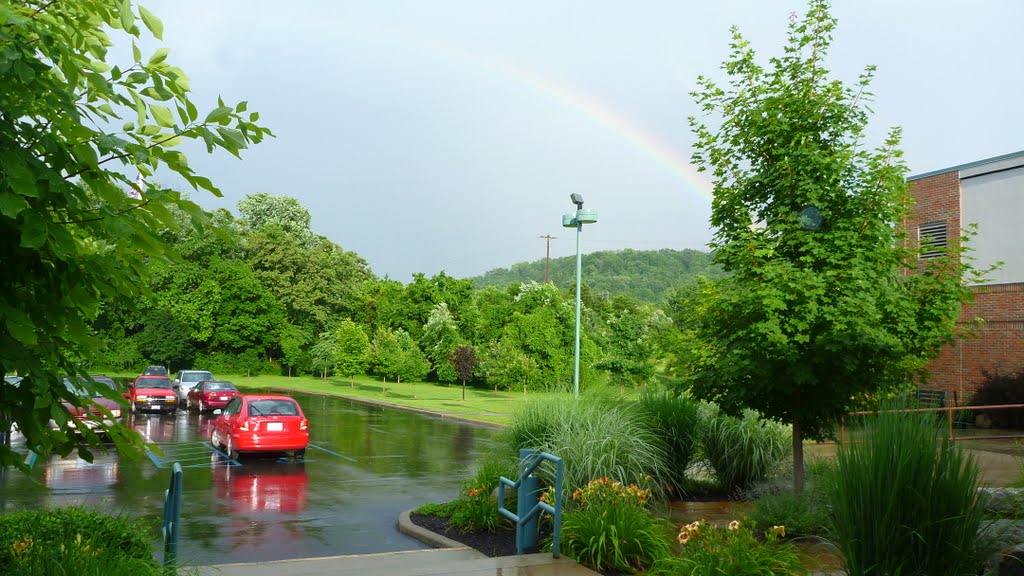 Rainbow over Athens Public Library, Athens, Ohio, Плайнс