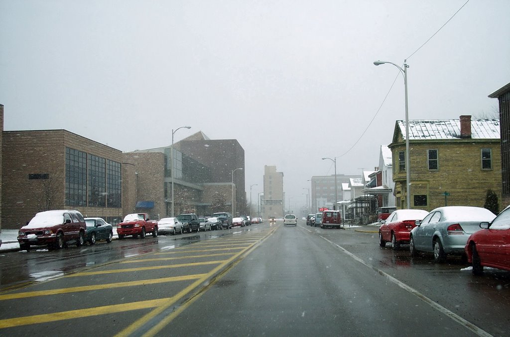 snow flurries in Portsmouth,Ohio, Портсмоут