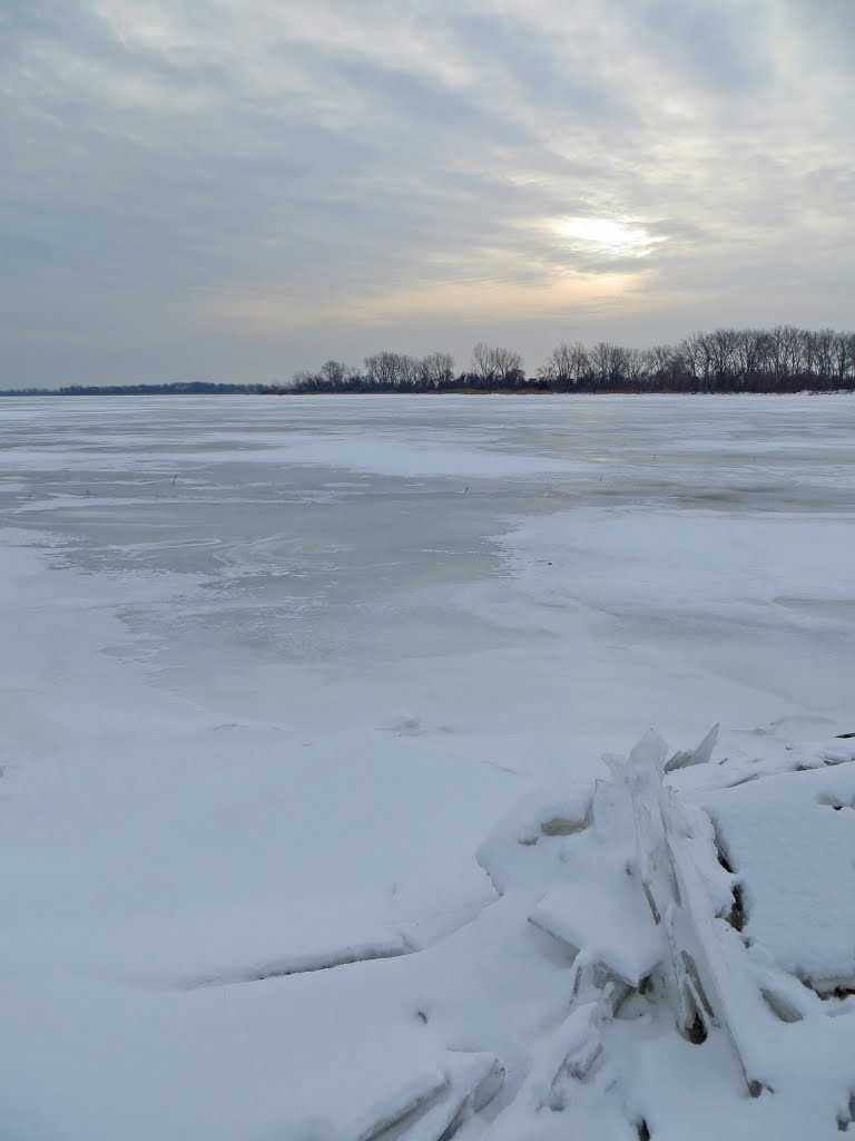 North Maumee bay viewed from Erie State Game Area, Харбор-Вью