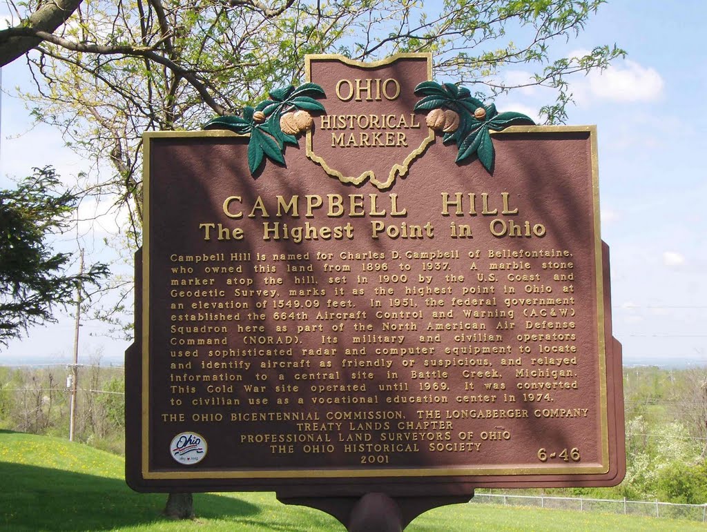 Campbell Hill, Highest Point in Ohio Great Lakes, GLCT, Харрод
