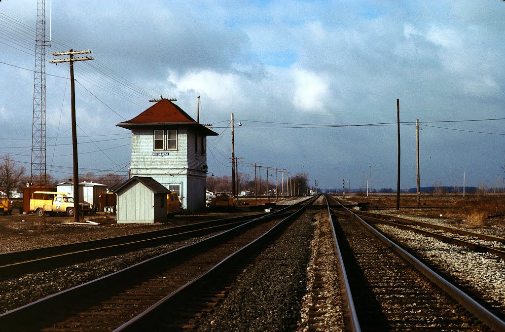 Ridgeway,OH USA railway interlocking tower, 1987, Харрод