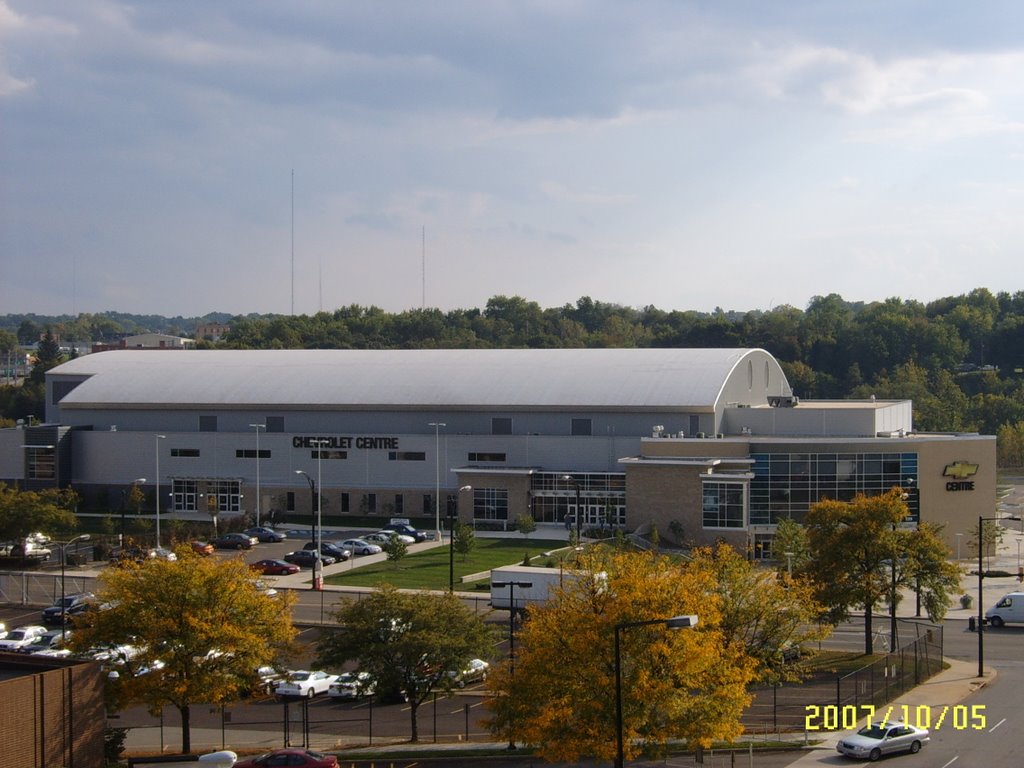 South view from Parking Deck of Chevrolet Center, Юнгстаун