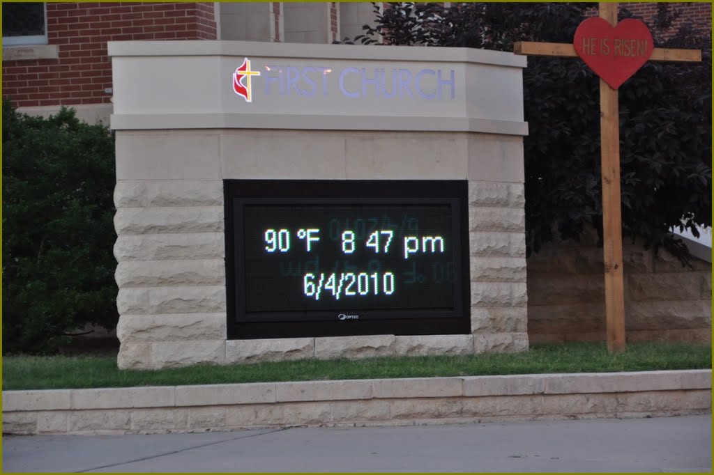 Oklahoma City - Temperatur- and Date-Display, Вудлавн-Парк