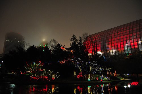 Christmas Lights at the Myriad Botanical Gardens, Лаутон