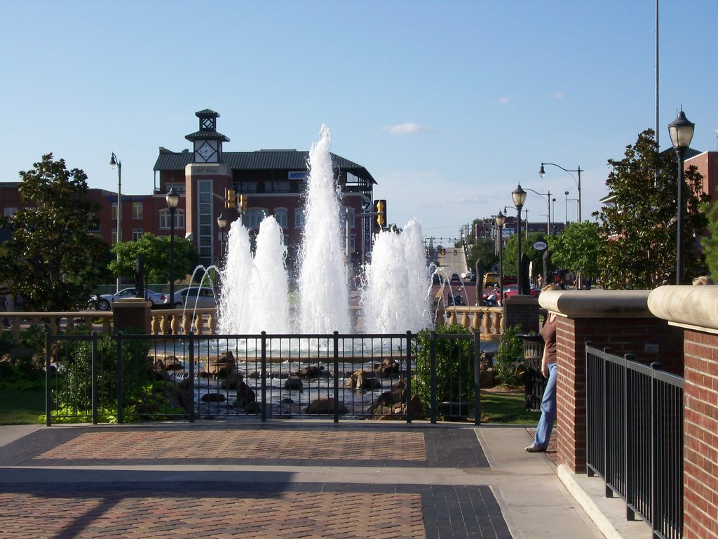 Bricktown Fountain, Оклахома