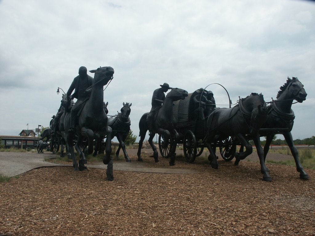 “UN HORIZONTE MUY LEJANO” . Oklahoma Land Run Monument, Росдейл