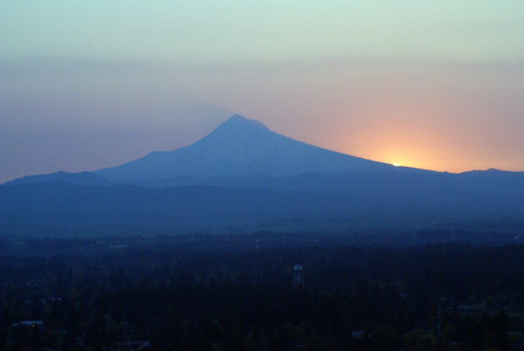 Mt Hood Sunrise from Portland Oregon, Паркрос