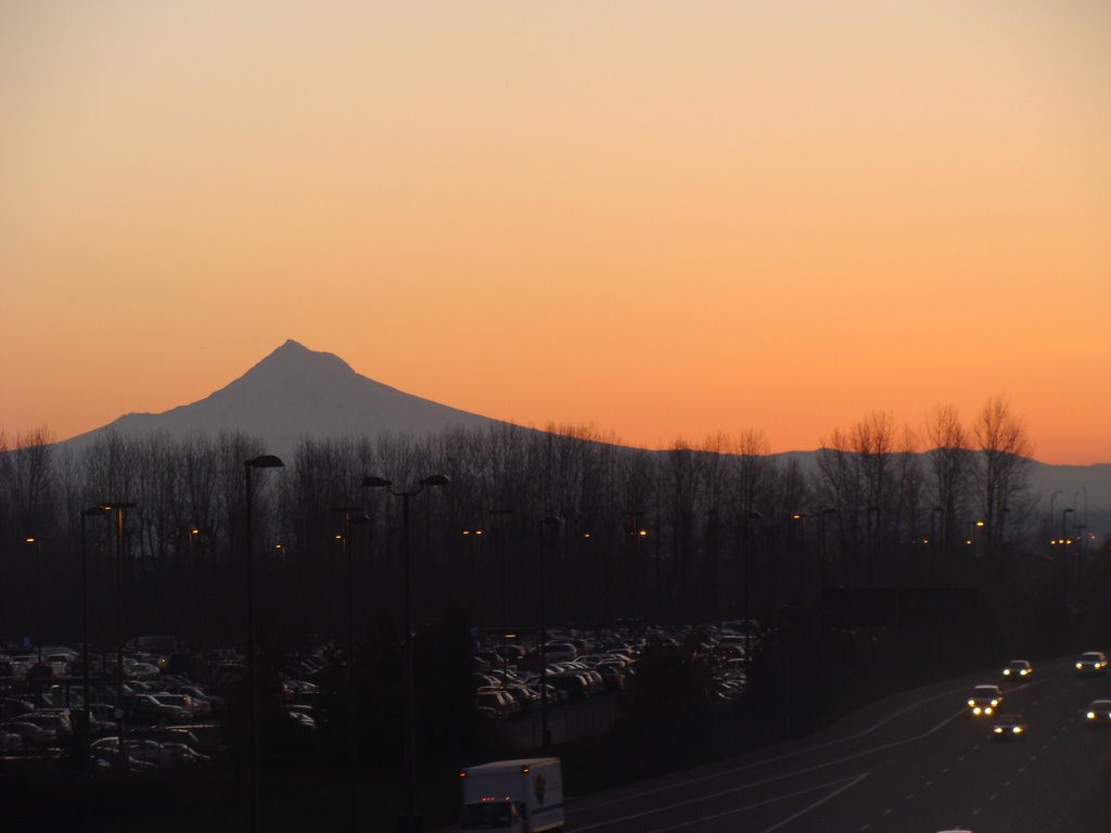 Mt. Hood Avenue sunrise at Cascade Station, Паркрос