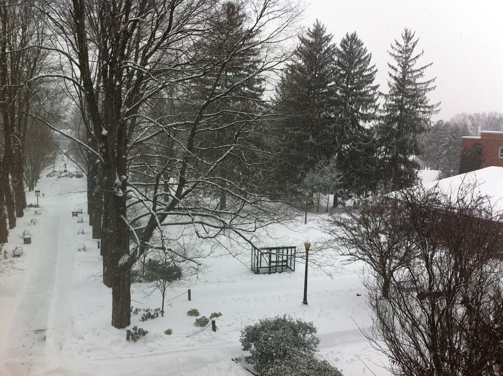 Winter Storm - View from Stroud Hall, ESU, Строудсбург