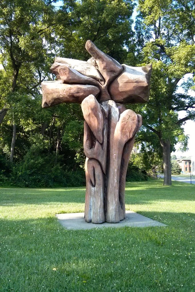A wooden sculpture, Аллентаун
