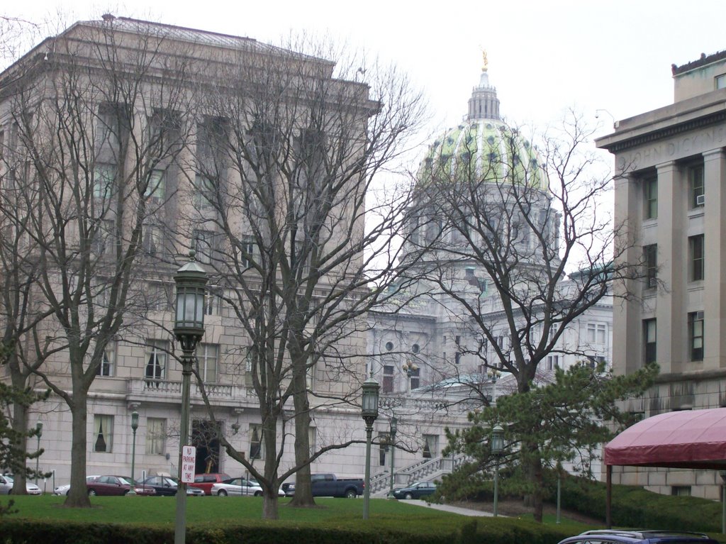 Pennsylvania State Capitol (From Left Rear), Гаррисберг